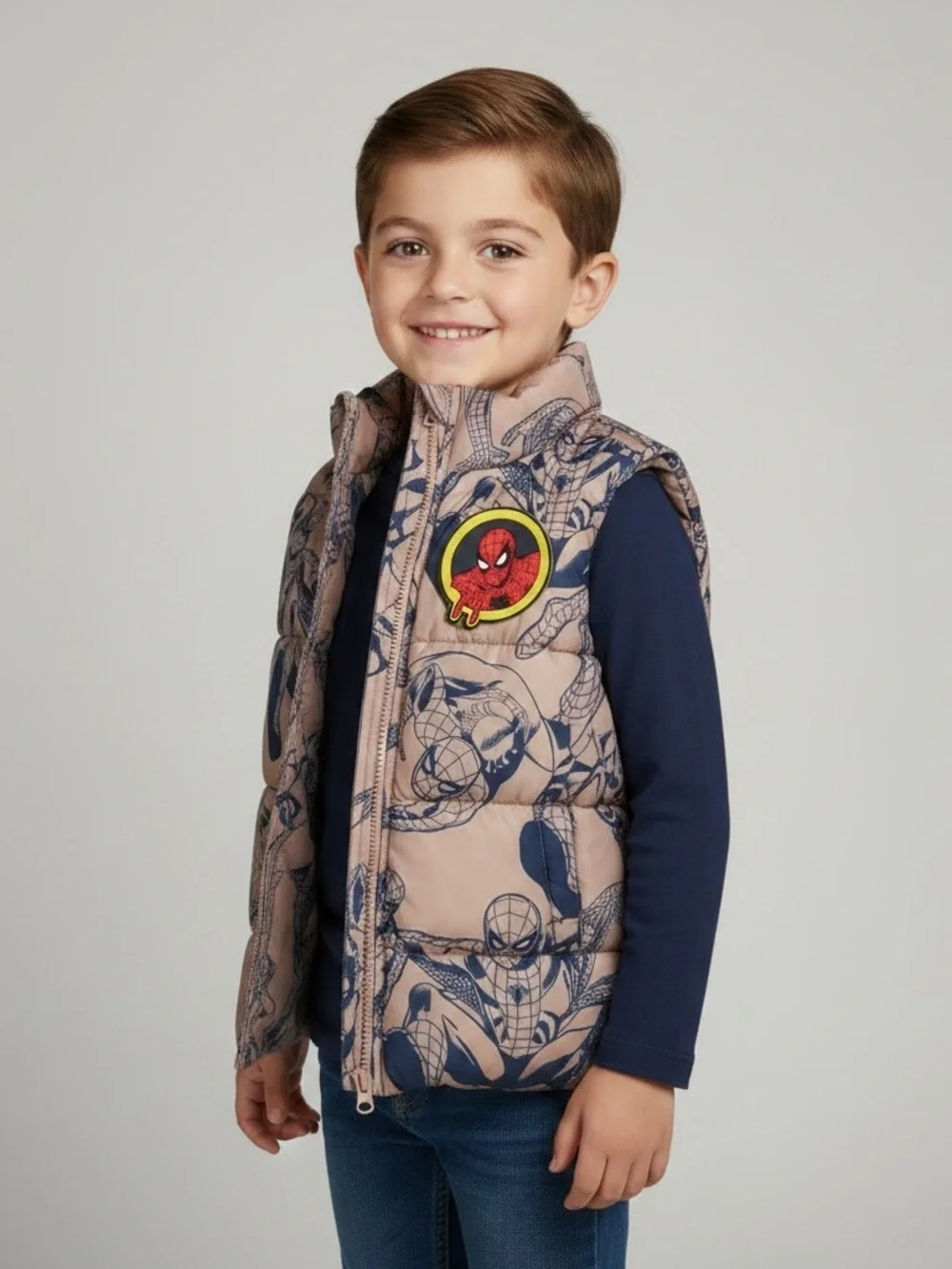 H&M Spiderman MARVEL Puffer Vest, 5T